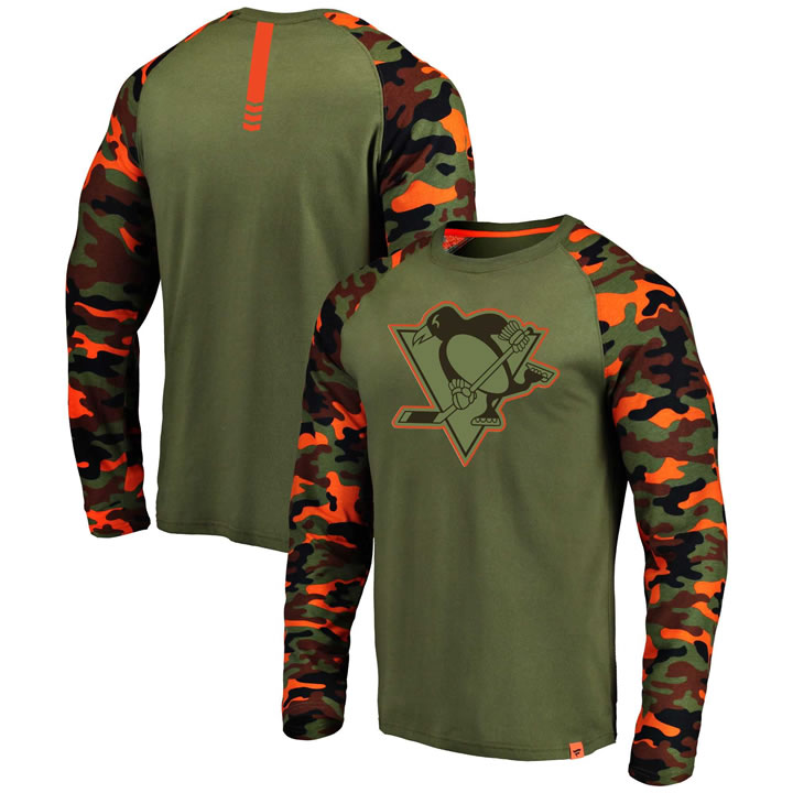 Pittsburgh Penguins Fanatics Branded OliveCamo Recon Long Sleeve Raglan T-Shirt,We sell and wholesale Pittsburgh Penguins Fanatics Branded OliveCamo Recon Long Sleeve Raglan T-Shirt on line form chian!